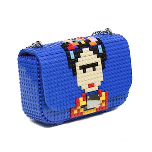 Bolso con solapa S Frida - Cambia su dibujo cuando quieras - Bloques tipo Lego de alta calidad - Envío Gratuito