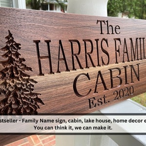 Wooden Signs, Welcome Signs, Camp Signs, Cabin Signs, Lake House, Cabin decor, Sign, Pine Trees, Sign, Rustic Cottage Signs, Carved Sign