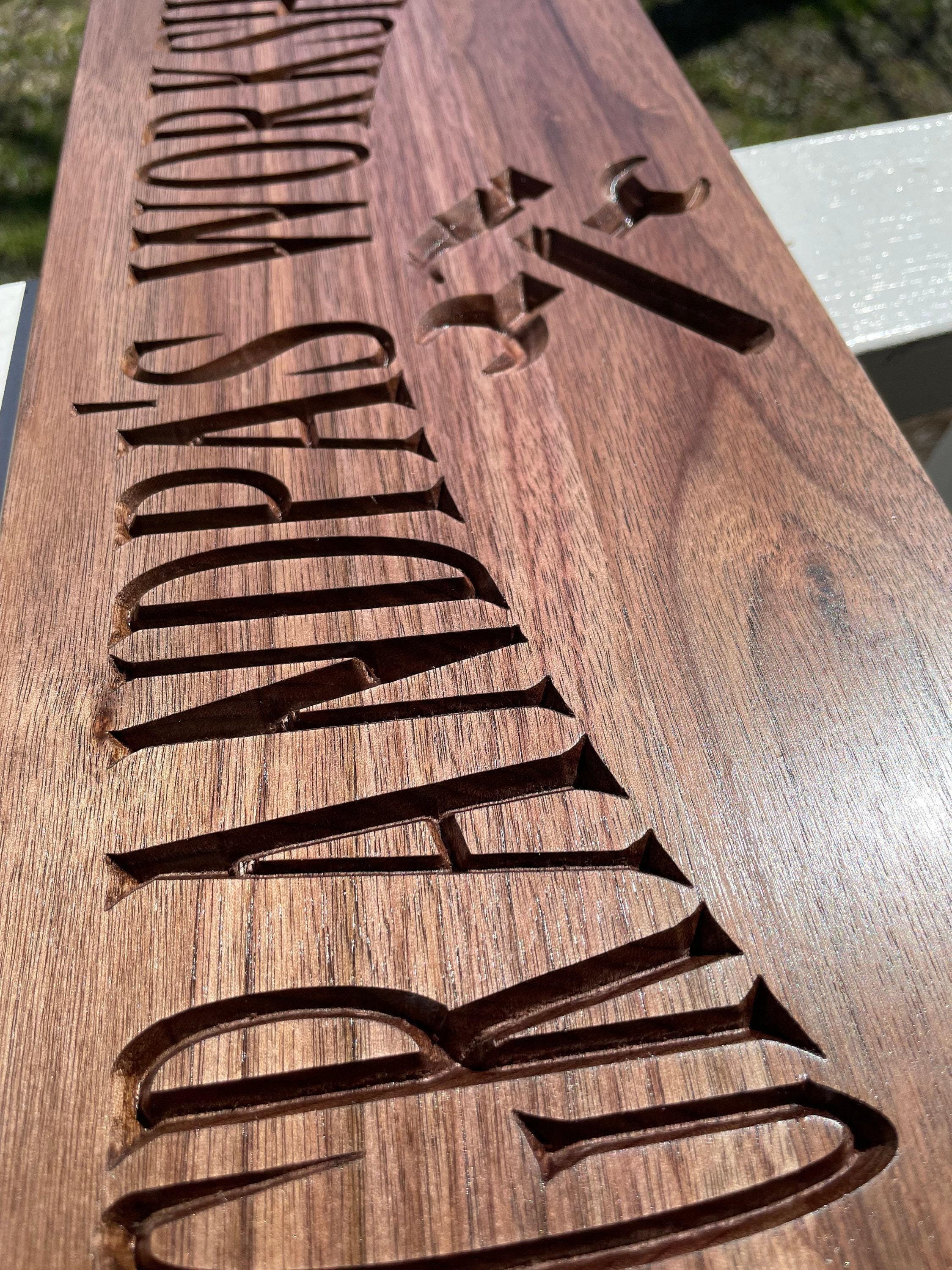 Custom Wood Workshop Sign: Grandpa's Garage - Rustic Carved Gift