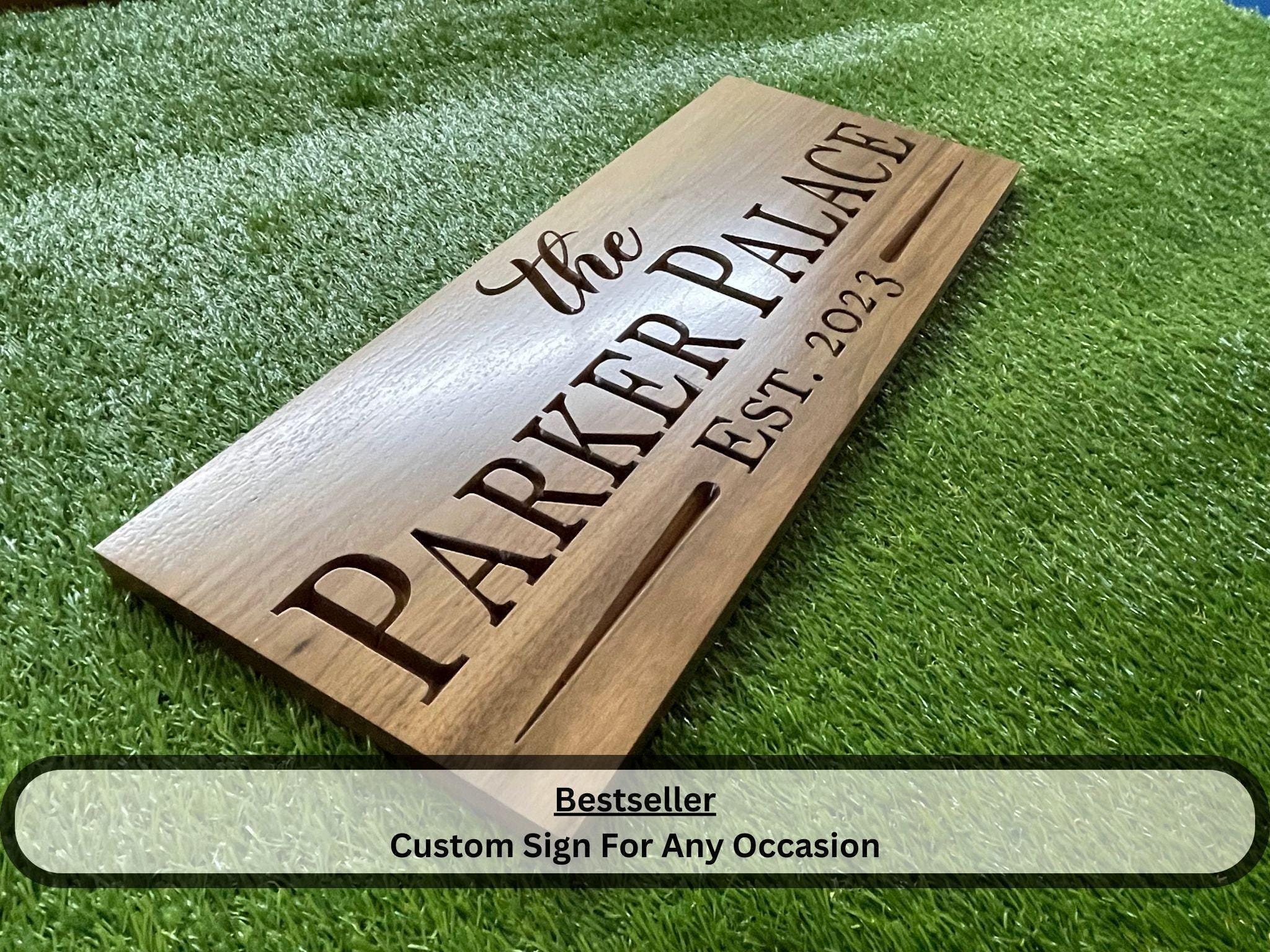 Custom Carved Wooden Sign: Rustic Cabin Decor