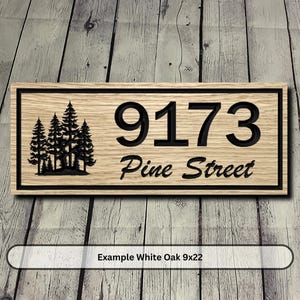 Wood Carved Address Plaque, Personalized Wood Signs, Custom Cabin Signs ...