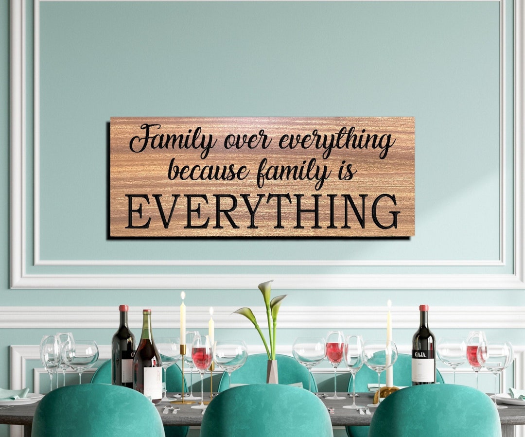 Family is Everything Farmhouse Decor, Housewarming Gift Plaques With