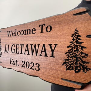 Custom Wood Signs, Personalized Sign, Outdoor Wooden Sign, Carved Wood Signs, Wooden Name Signs, Camping Signs, Treehouse.