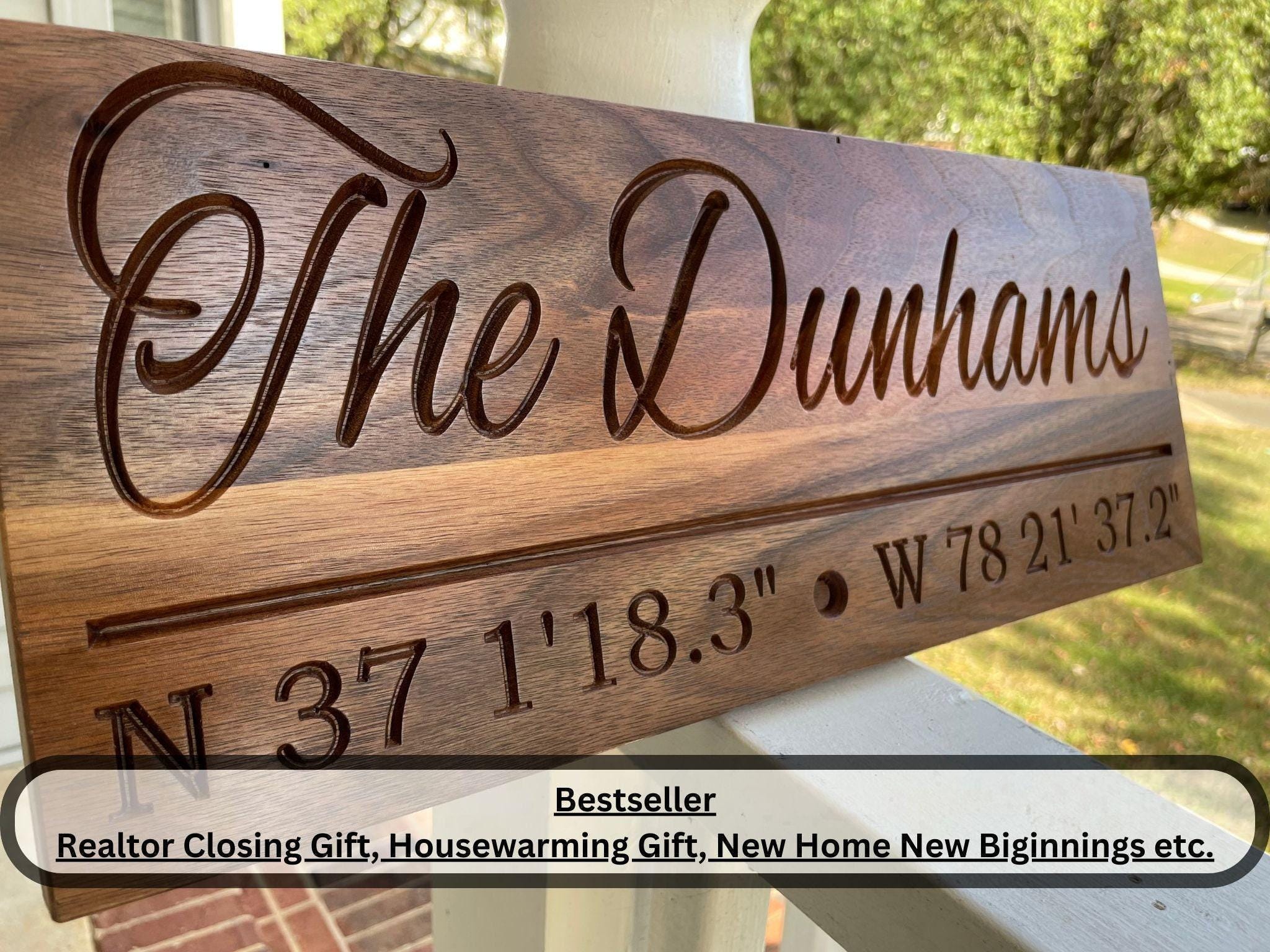 Personalized Latitude Wooden Sign: Hand Crafted Rustic Decor