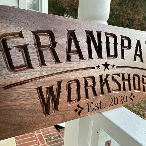 Personalized Sign Birthday Gift for Dad Custom Garage Etsy