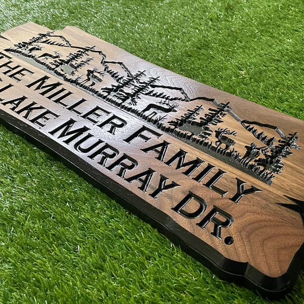 Wood Home Sign With Deer Etsy