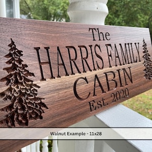 Custom Carved Wood Sign: Rustic Cabin, Lake House, Welcome Sign
