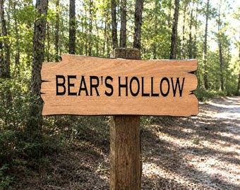Personalized Hiking Trail Sign, Dog Trail Sign, Cabin Decor, Custom Pet Memorial Sign, Trail Head Sign, Carved Wood