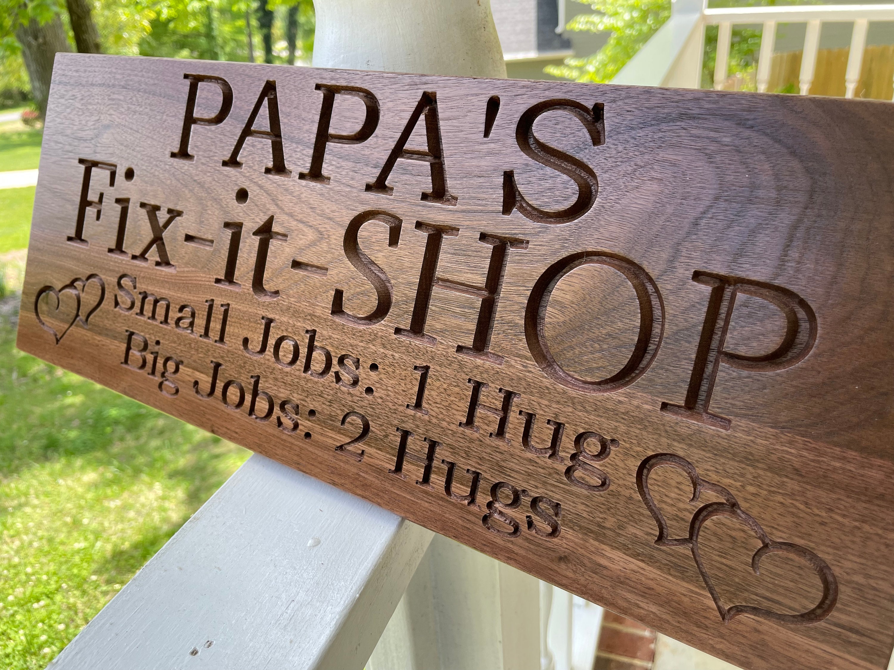 Papa's Shop Garage Sign Gift for Grandparents Farmhouse Sign Rustic Sign  Grandpa's Shop Grandpa Sign Wooden Signs PS-W 