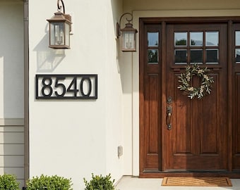 Coastal Address Sign, Beach House Number Plaque, Weatherproof Mailbox Post Sign, Marine Grade HDPE Outdoor Address Marker, Salt Air Proof