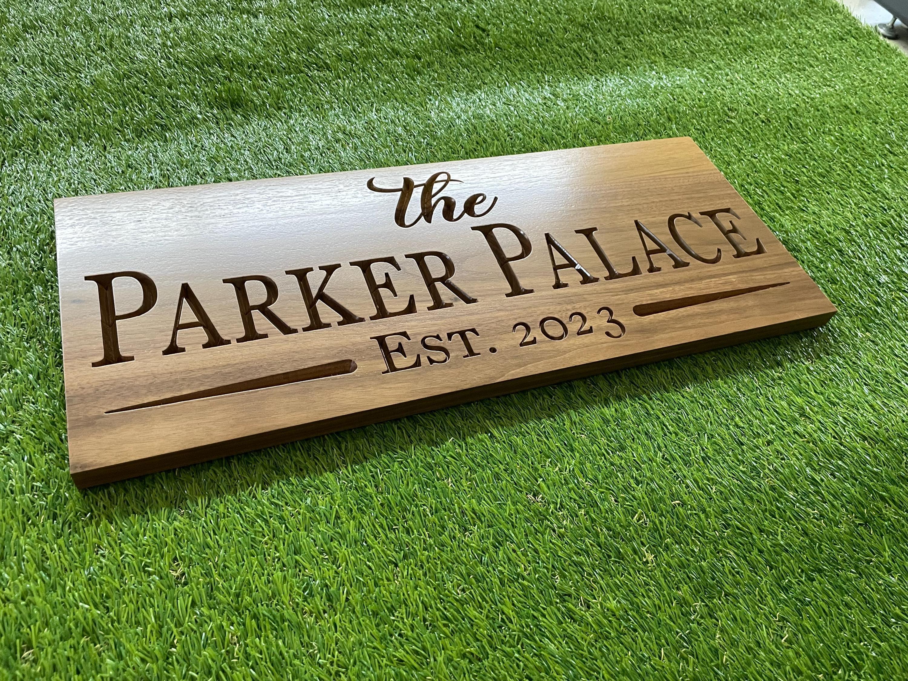 Custom Carved Wooden Sign: Rustic Cabin Decor