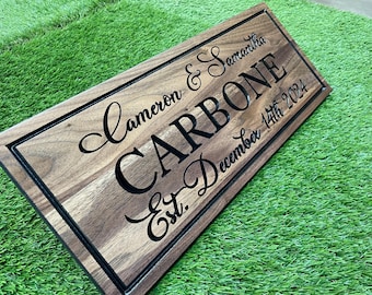 Custom Carved Wood Sign, Lake House, Cabin Decor