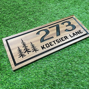 Wood carved address plaque, personalized wood signs, custom cabin signs, custom wood signs, outdoor welcome sign, home address sign