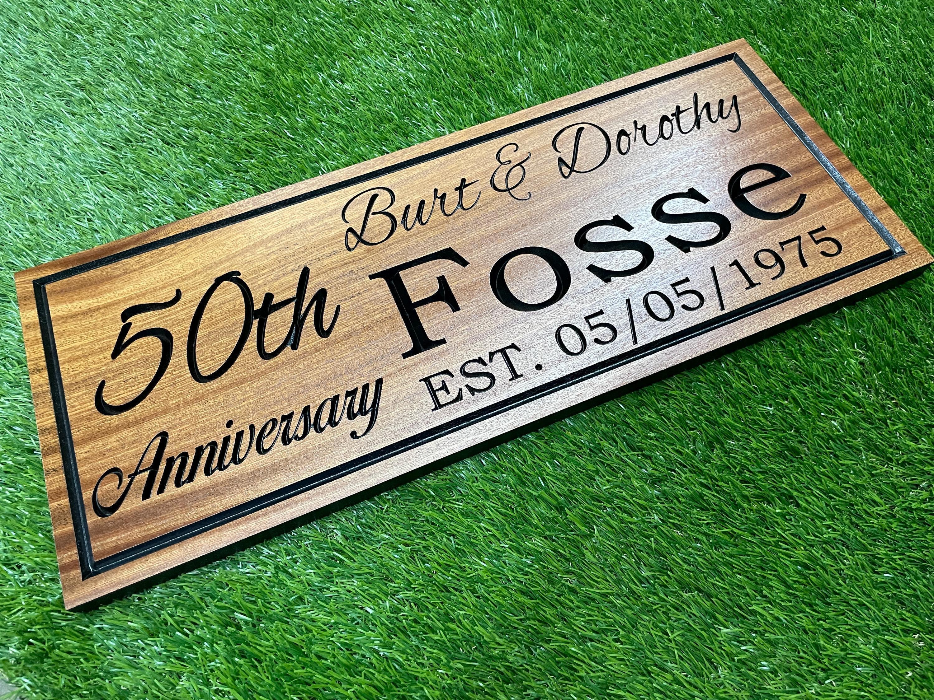 Personalized 5th Anniversary Gift for parents-50th wedding anniversary gifts-Wooden Anniversary Gift 50th Anniversary Wooden Signs Wood Gift