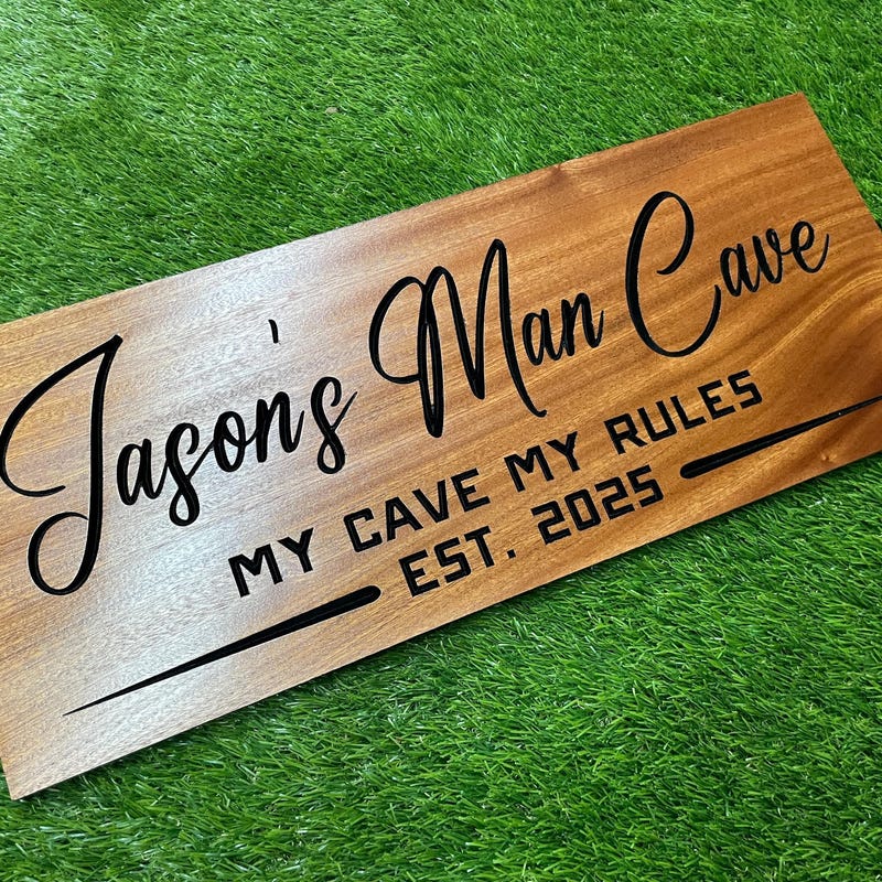 Custom Carved Wooden Sign: Rustic Cabin Decor
