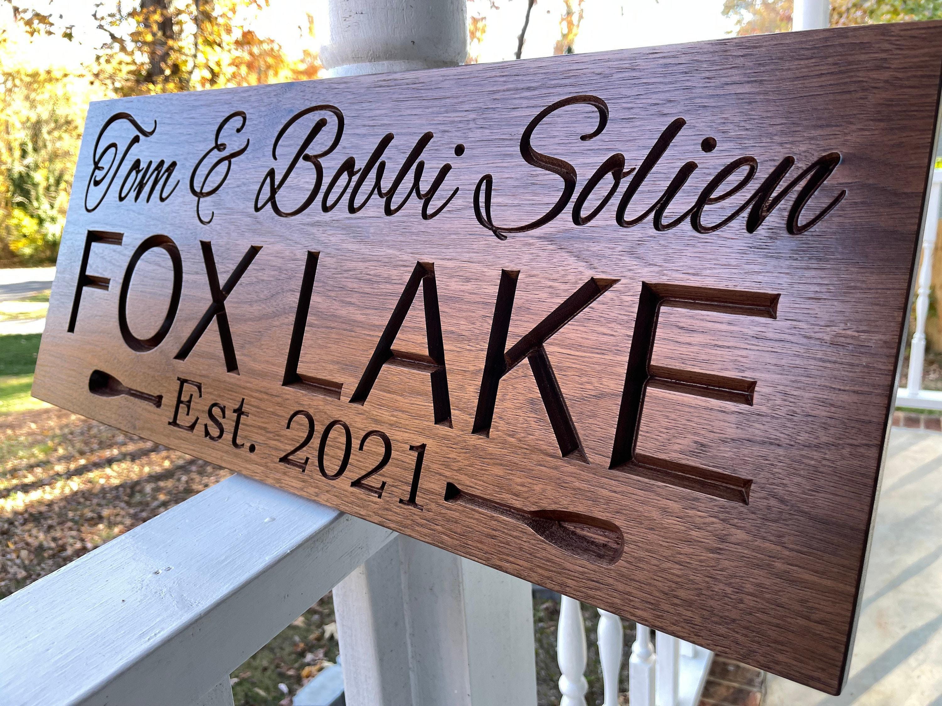 Custom Carved Wood Sign: Lake House, Cabin, Lodge Decor