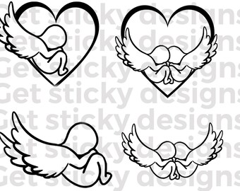 Download Angel Baby Svg Etsy