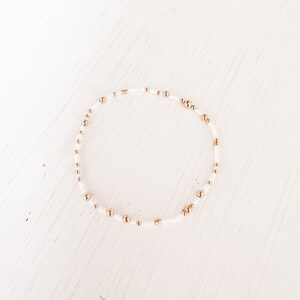 thumbnail image 2 of Stackable Beaded Bracelets With Gold Crosses ⋆ Amanda Blu And Company 2 of 14