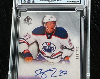 Weekly Special*****2015/16 Connor Mcdavid Rookie Future Watch Autographed Graded RC Reprint Auto BV Upper Deck FW#226