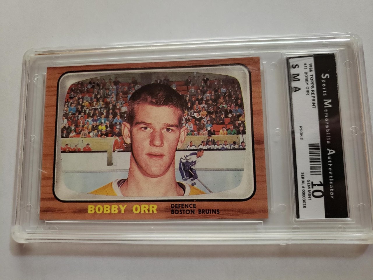 Bobby Orr Signed Boston Bruins 1966 Yellow CCM Vintage Rookie #4