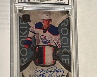2015/16 Connor Mcdavid Autographed Rookie Patch The Cup Upper Deck RC Jersey Patch Reprint RP #197