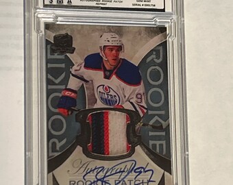 Réimpression de l'écusson Rookie Connor Mcdavid 2015/16, réimpression de l'écusson The Cup Upper Deck RC, RP #197