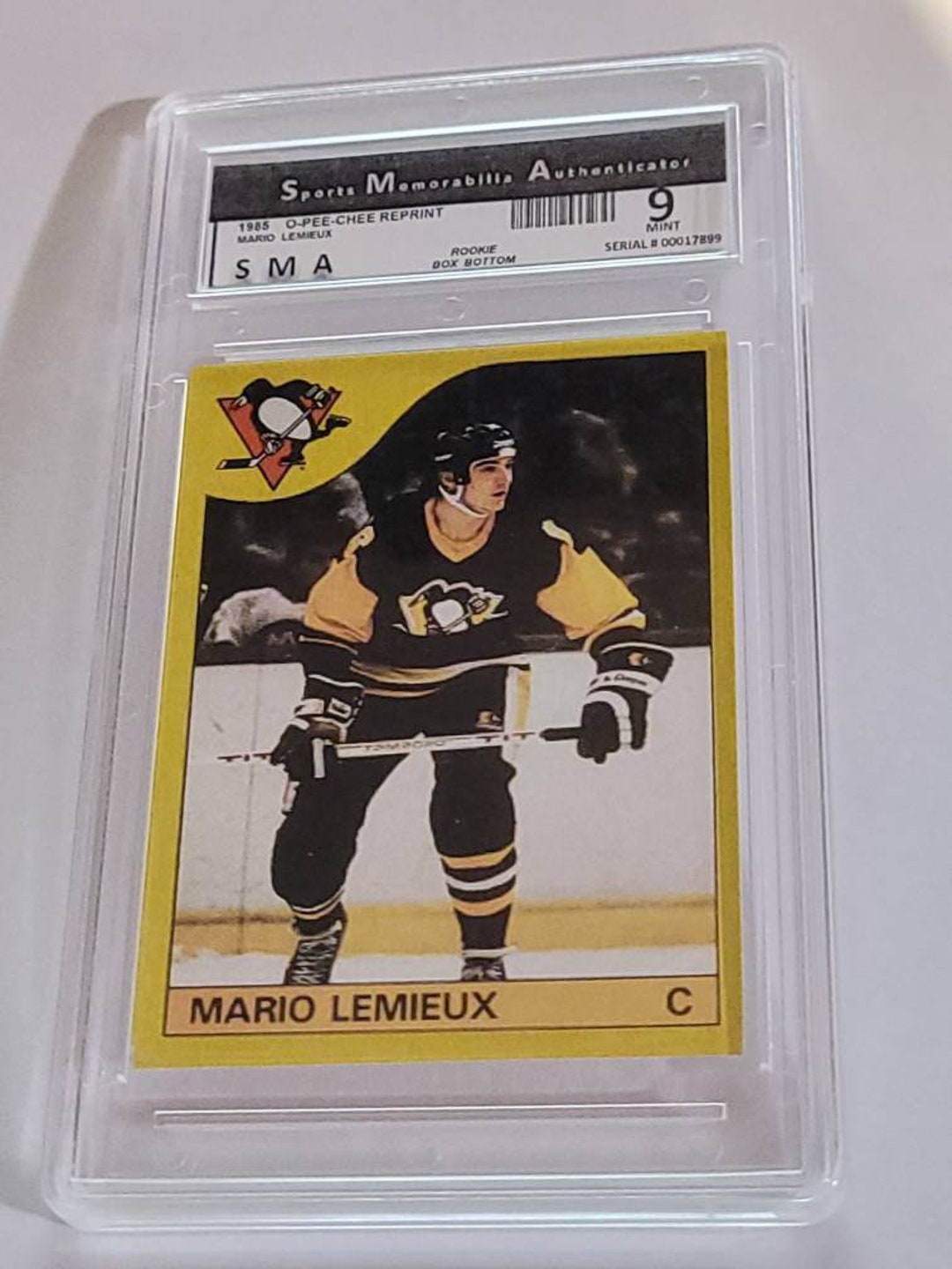 Mario Lemieux Autographed Framed Photo With 2 Rare Cards