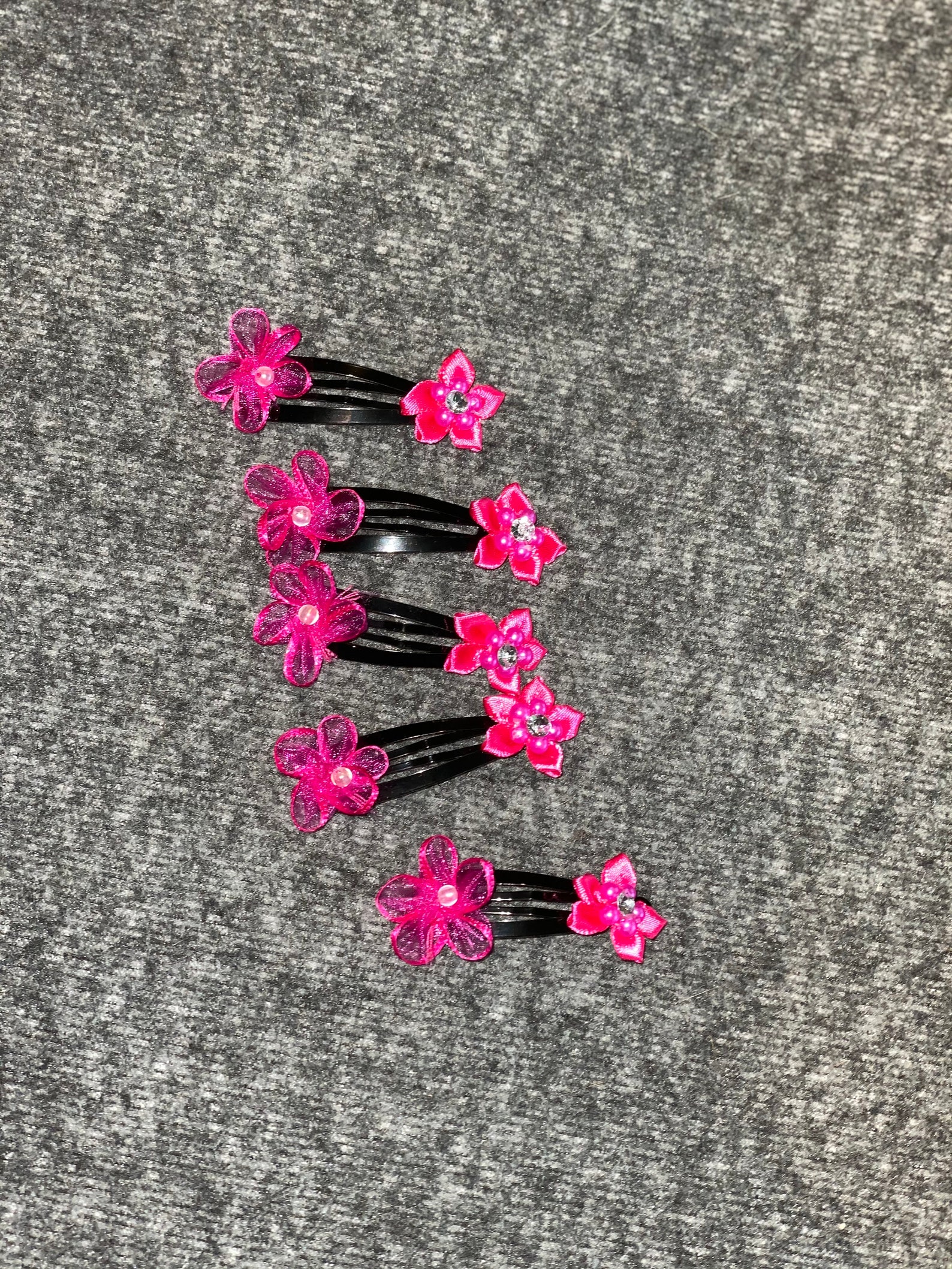 Haarspange Kinder und Hund Haarspange mit Blumen HANDMADE Etsy