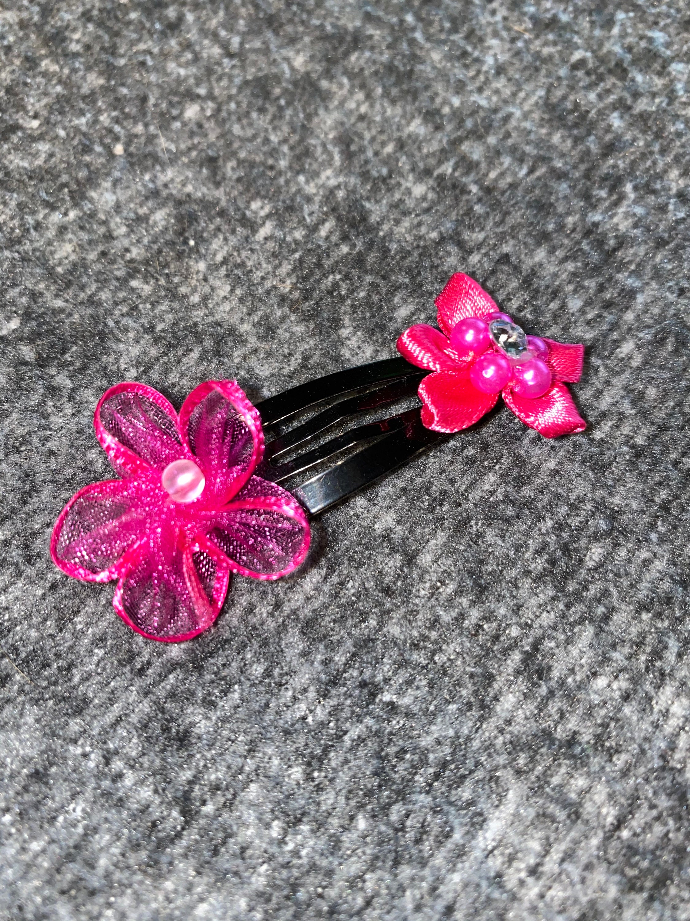 Haarspange Kinder und Hund Haarspange mit Blumen HANDMADE Etsy