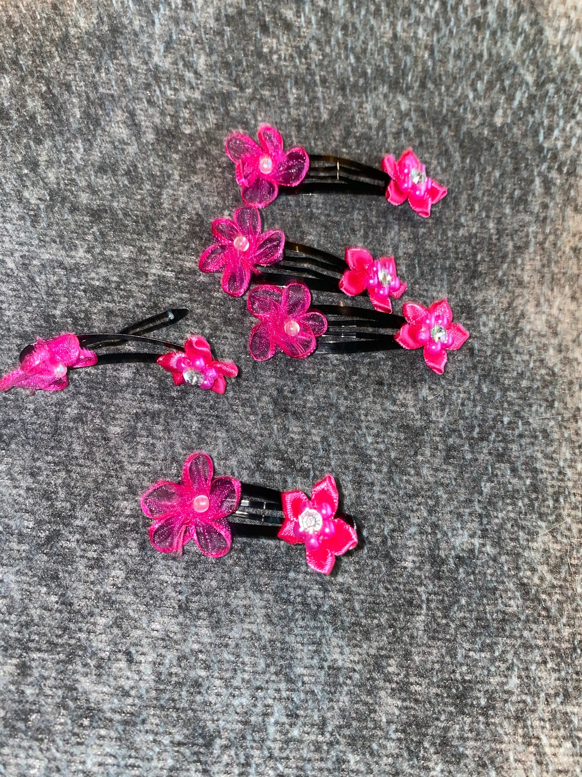 Haarspange Kinder und Hund Haarspange mit Blumen HANDMADE Etsy