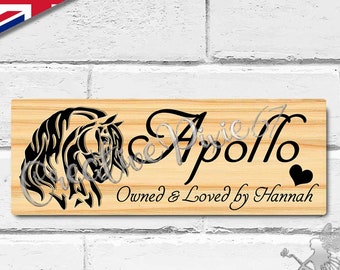 Personalised Horses Stable Door Sign Horse Name Plate Personalized Aluminium Metal Plaque Ideal Gift