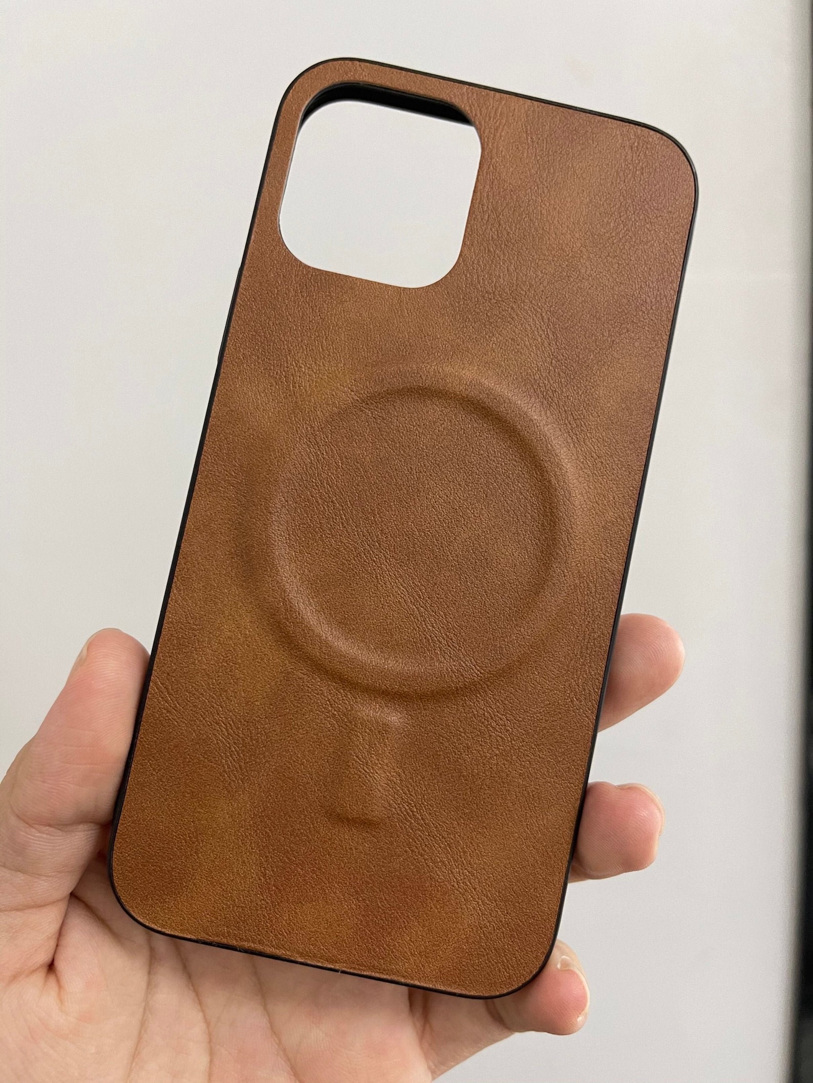 MagSafe iPhone 12 Series Leather Case Strong and Drop Etsy