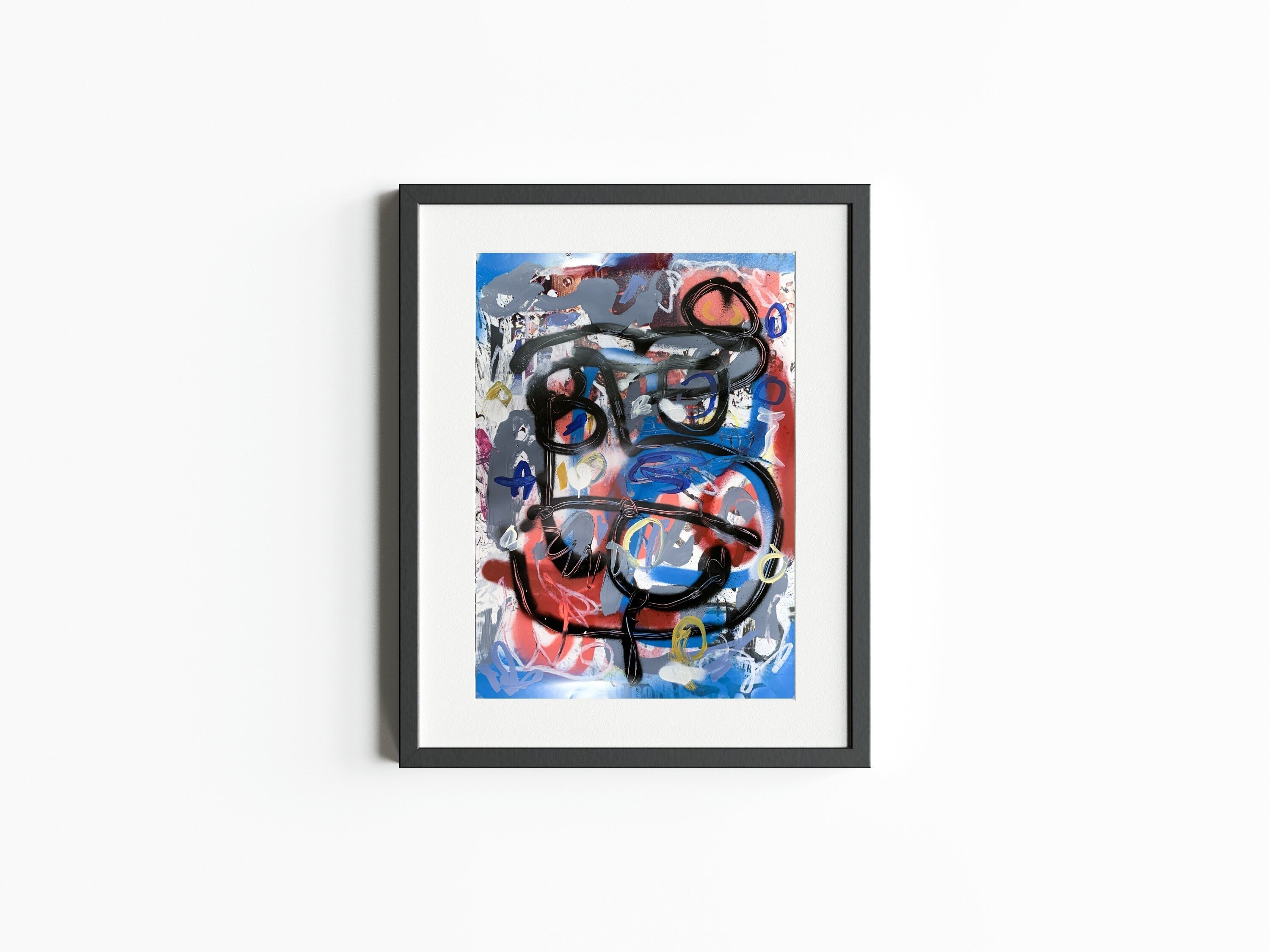 Original Abstract Painting, Unique Art Piece by Gabriele Di Stefano