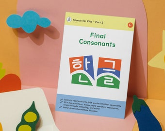 Korean for Kids - Part 2: Final Consonants. Learn Korean with Fun Reading and Writing Activities!