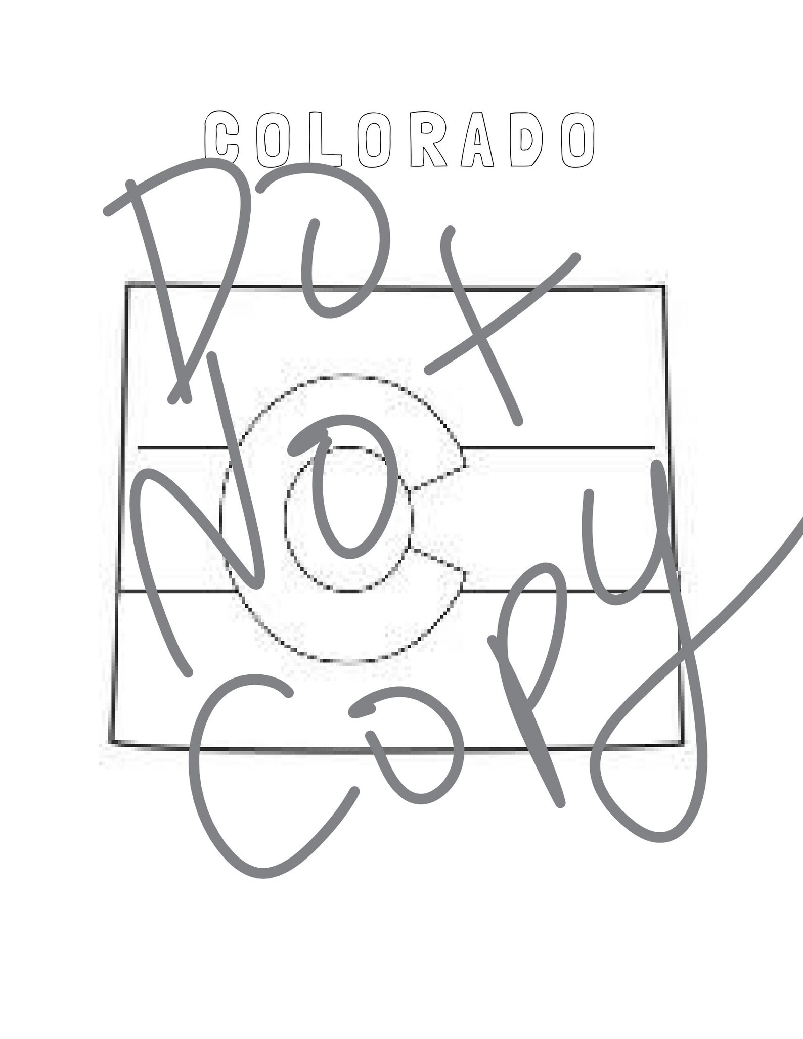 COLORADO Coloring Page Printable PDF | Etsy