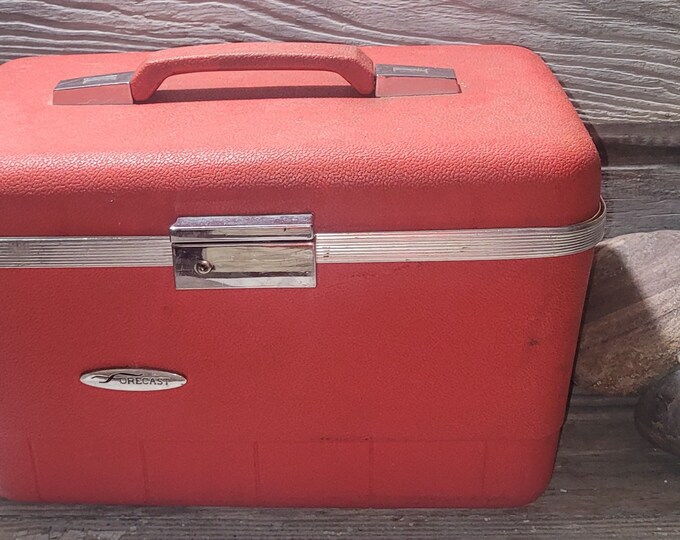 Vintage Red Samsonite Train Case With Tray No Mirror Etsy