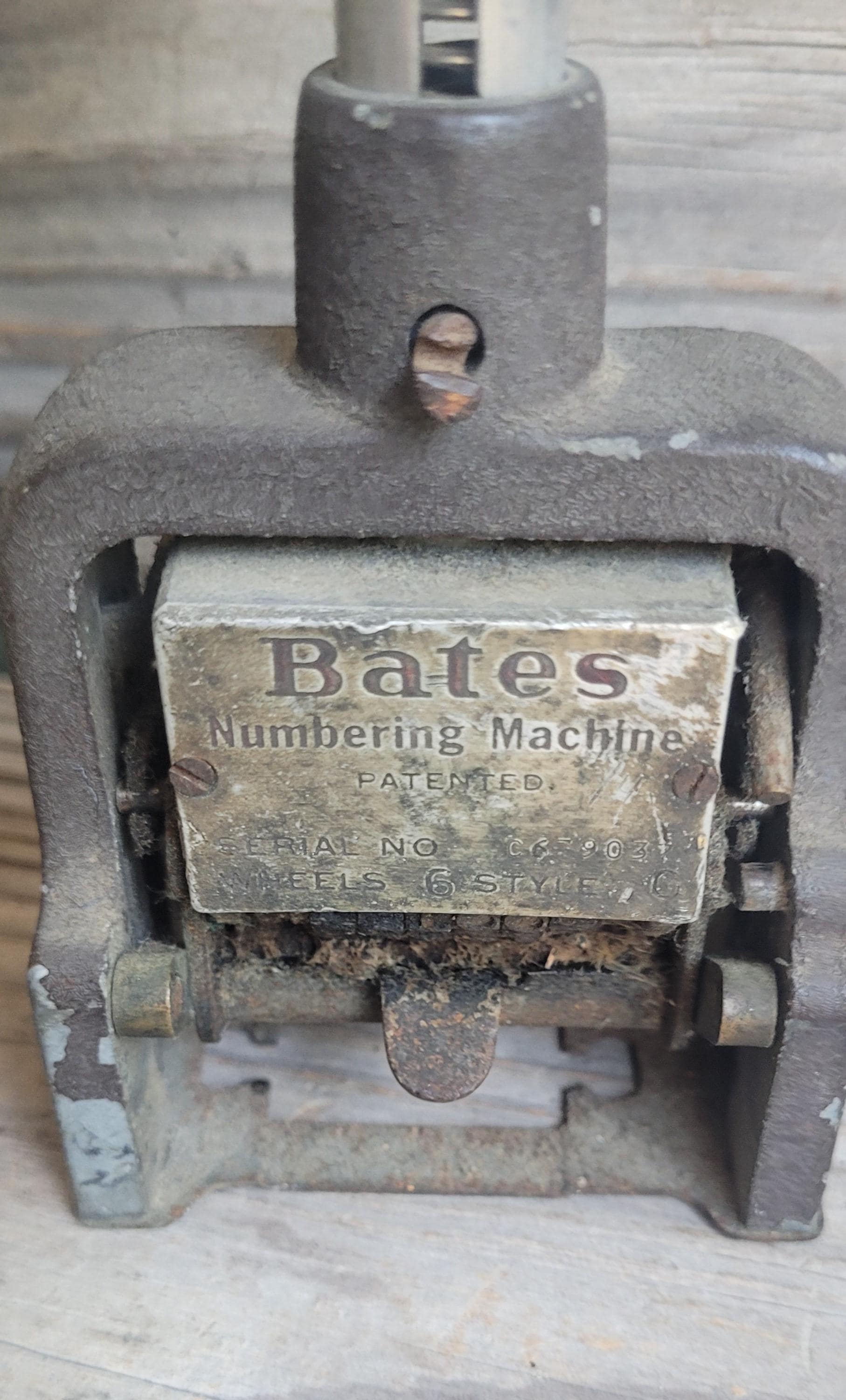 Vintage Bates Numbering Machine - Etsy