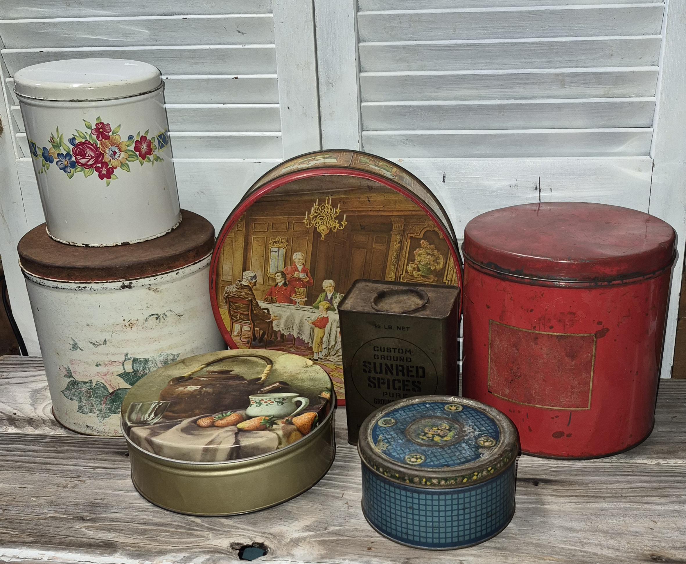 Vintage Candy Tins - Etsy