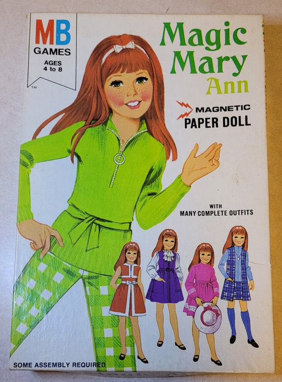 Vintage Magic Mary Paper Doll Set Etsy