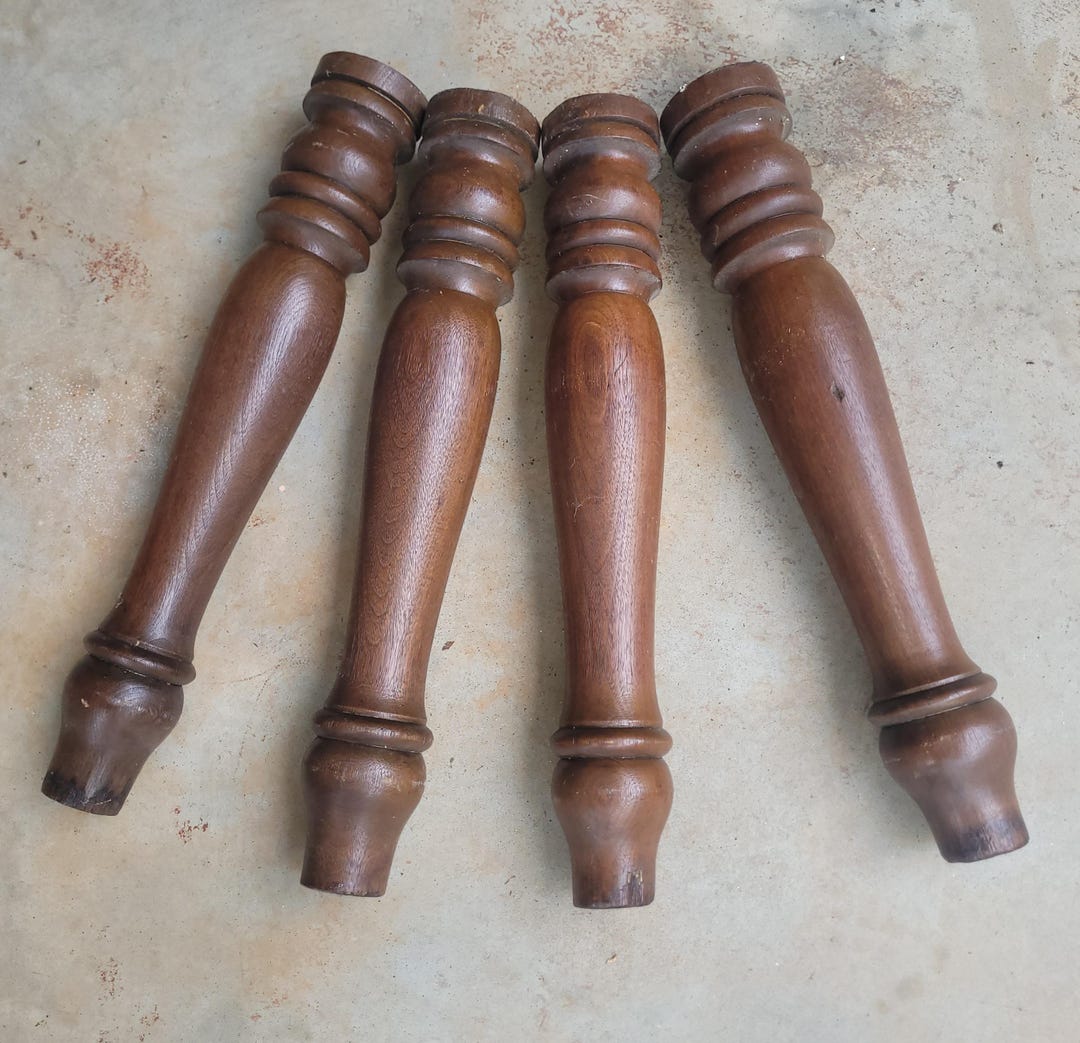 Solid Table Leg Heavy Antique Solid Wood Table Legs Southern Plantation - Etsy