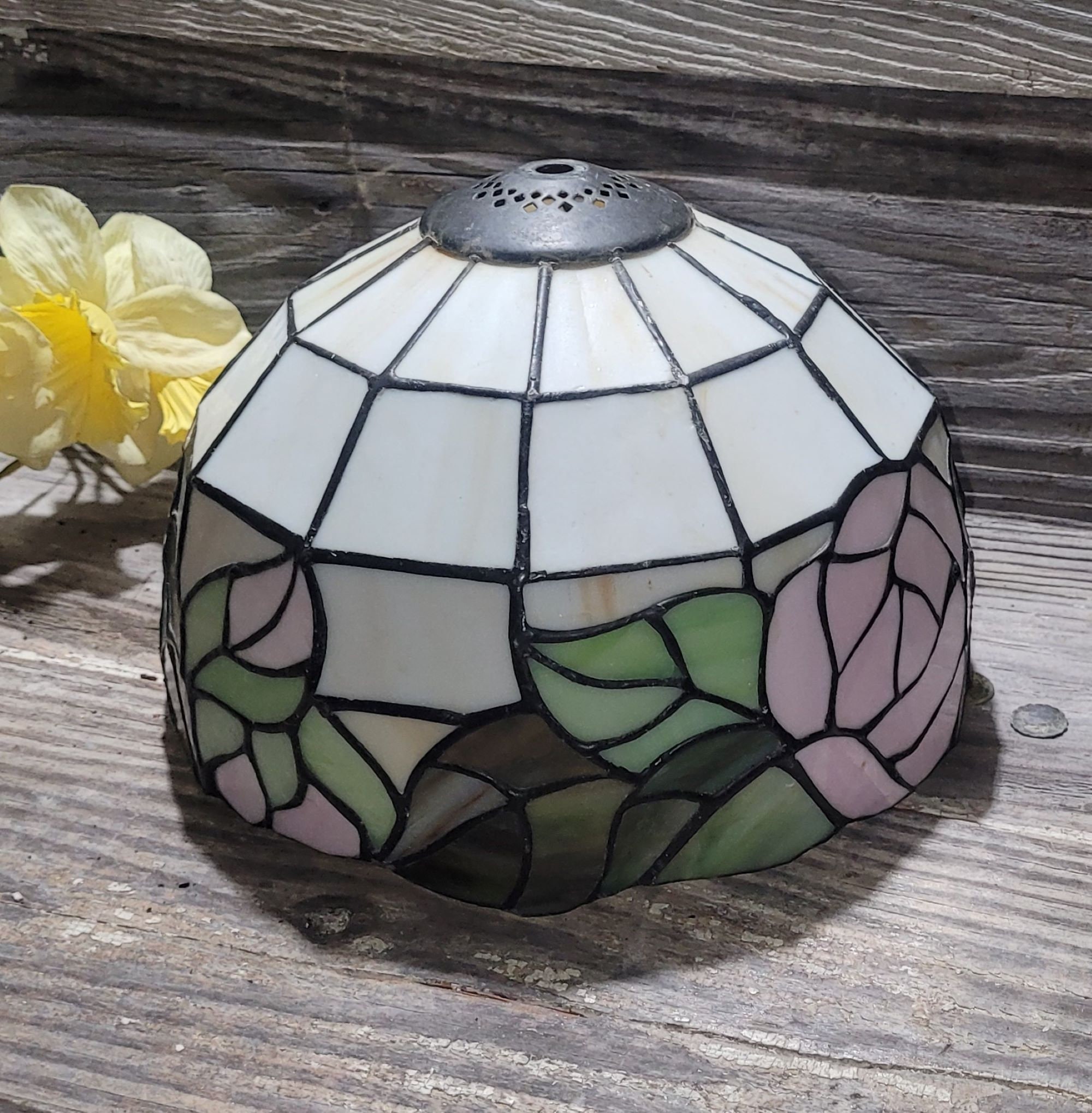 Vintage tiffany lamp online shade
