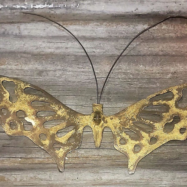 Vintage Brass Butterfly | Butterfly Wall Hanging