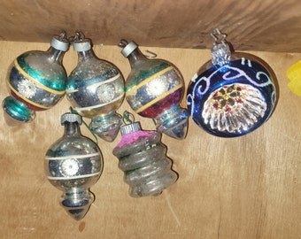 Vintage Glass Christmas Ornaments | Old Glass Ornaments