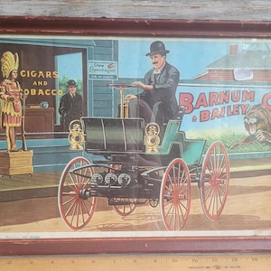 Vintage Barnum and Bailey Early Motorcars  1877 Selden Print