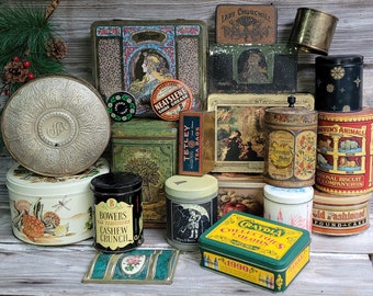 Vintage Collectible Tin | Tea Tin | Cookie Tin | Biscuit Tin | Advertising Tin | Tin Box