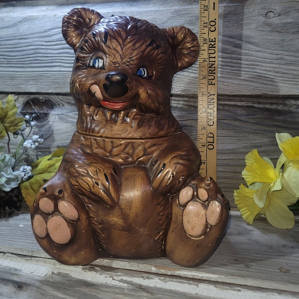 Vintage Teddy Bear Cookie Jar