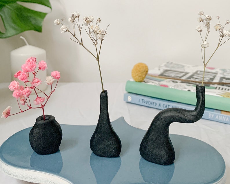 Modern Tiny Vases / Tiny Mini Vases / Miniature Pot / Mini Etsy
