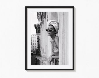 Fashion Print, Teen Girl Room Black and White Wall Art, Vintage Print, Photography Prints, Museum Quality Photo Print, Feminist print