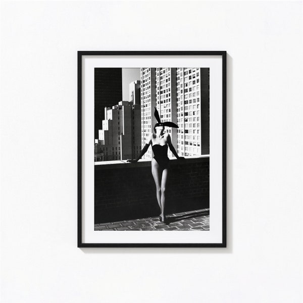 Impression Helmut Newton, Elsa Peretti à New York Art mural noir et blanc, impression vintage, tirages photographiques, impression d'Art Photo de qualité musée