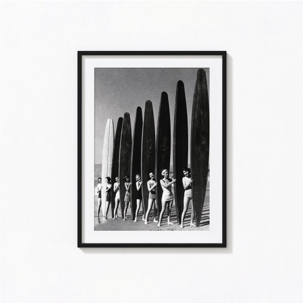 Vintage Surfer Art Etsy